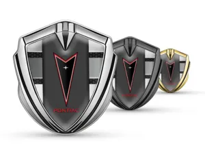 Pontiac 3D Emblema Insignia Máximo Estilo Sólido 3D Metal